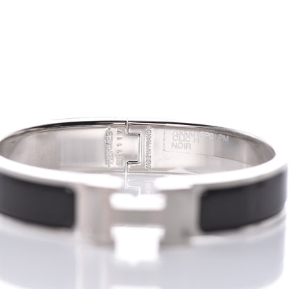 Hermes Enamel Narrow Clic Clac H Bracelet PM Black 4 of 7