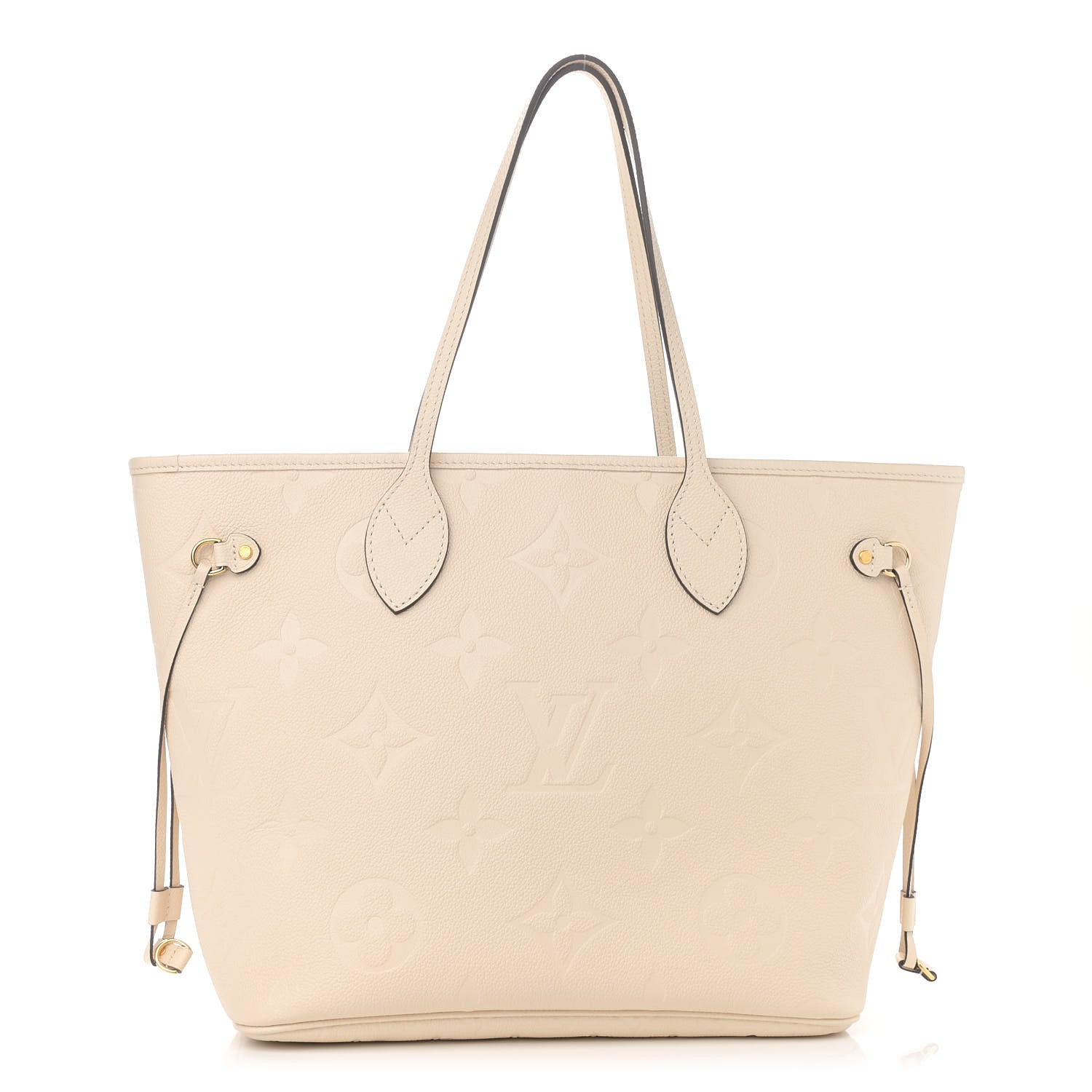 Louis Vuitton Empreinte Monogram Giant Neverfull MM Cream 3 of 11