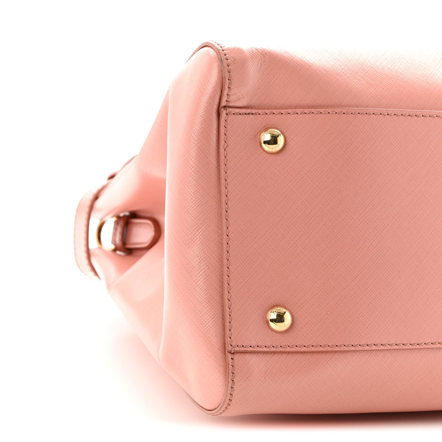 Salvatore Ferragamo Hammered Calfskin Batik Tote  Blush 8 of 10
