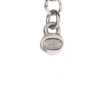 Chanel Enamel Bead Pearl Charms CC Drop Necklace Silver 5 of 5