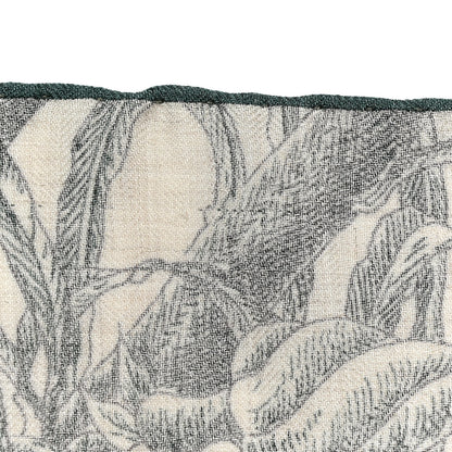 Hermes Cashmere Silk All 'Orto Botanico Di Palermo Shawl 140 Vert Loden Naturel Encre 3 of 3