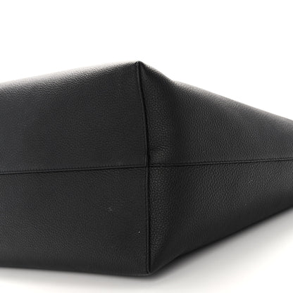 Alexander McQueen Grained Calfskin Skull Open Shopper Tote Black 9 of 11