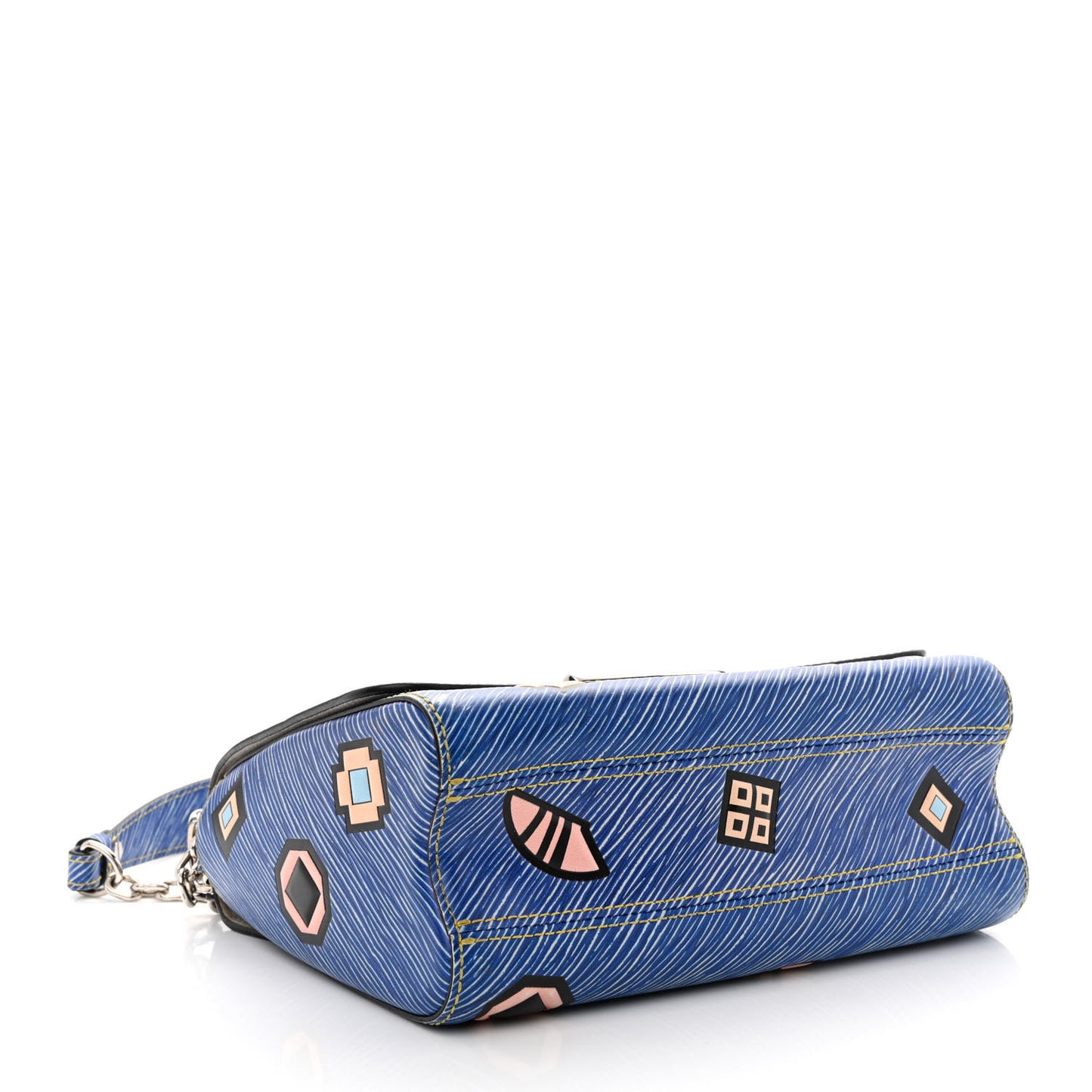 Epi Azteque Twist Shoulder Bag MM Denim Light