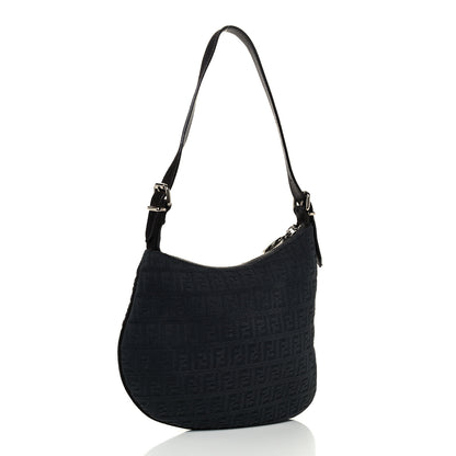 Fendi Velvet Zucchino Suede Ostrik Hobo Grigio Testa di Moro 3 of 10