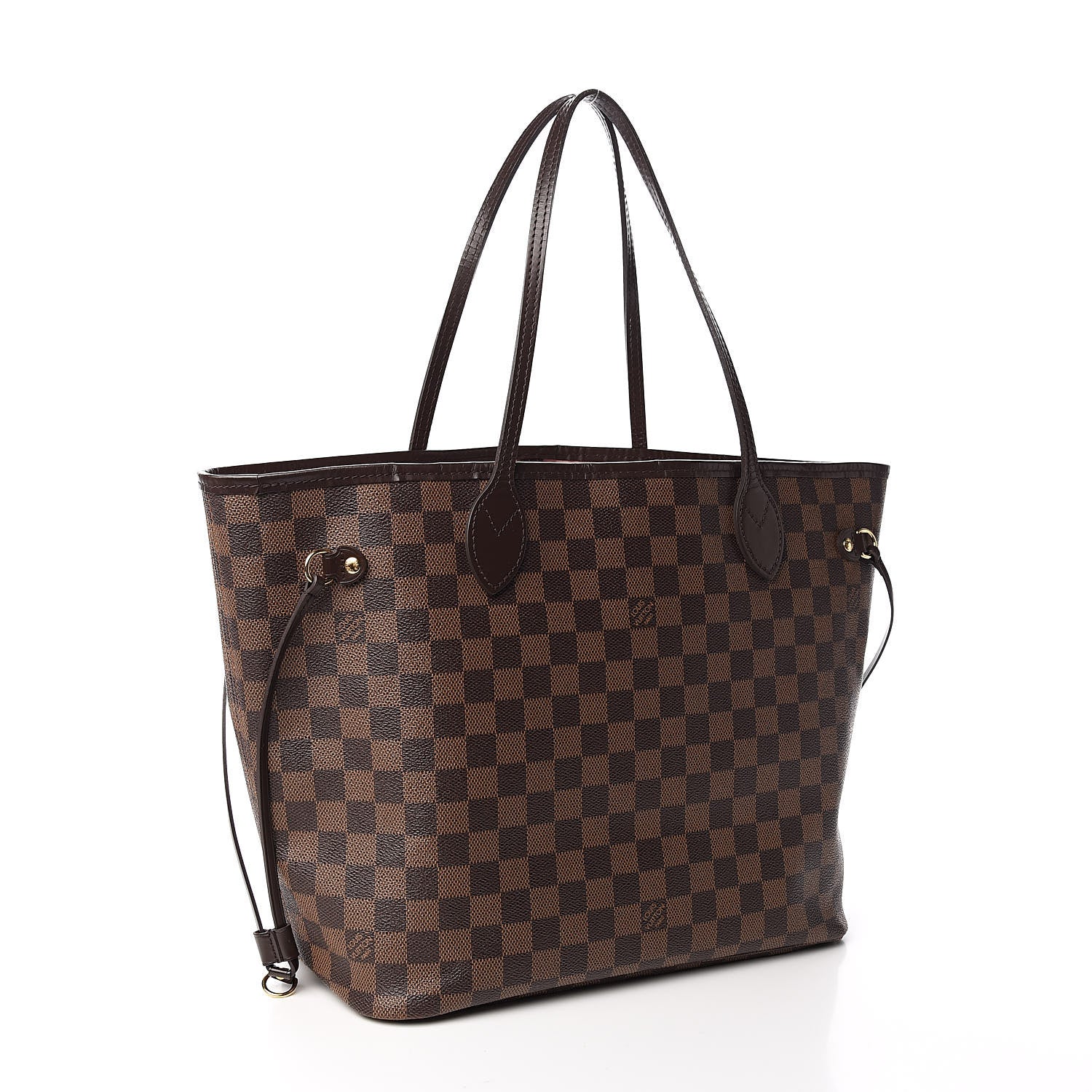 Louis Vuitton Damier Ebene Neo Neverfull MM Rose Ballerine 4 of 15