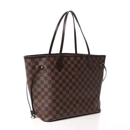 Louis Vuitton Damier Ebene Neo Neverfull MM Rose Ballerine 4 of 15