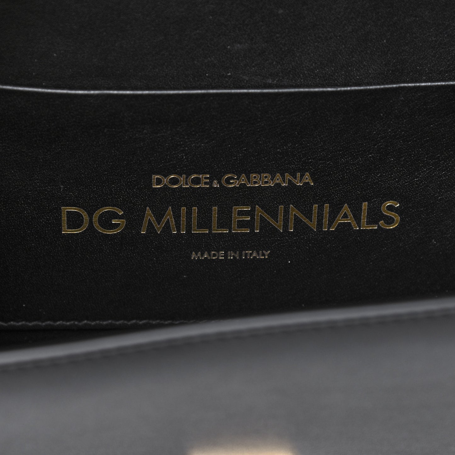 Nappa DG Millennials Shoulder Bag Black