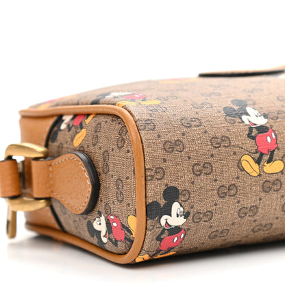 Gucci X DISNEY Mini Vintage GG Supreme Monogram Mickey Mouse Shoulder Bag Beige Vintage Sun Oil 9 of 10