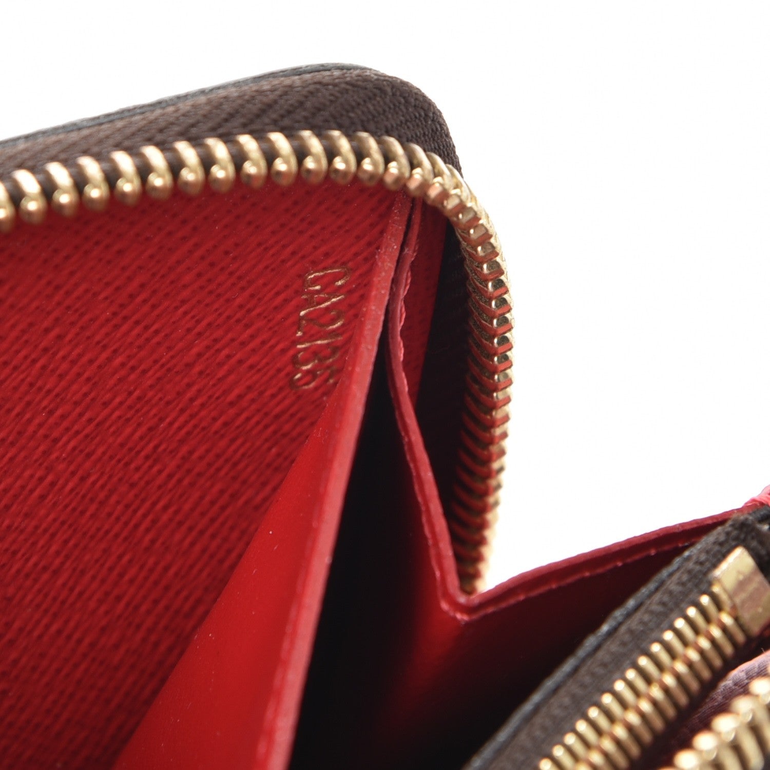 Louis Vuitton Damier Ebene Clemence Wallet Cherry 7 of 7