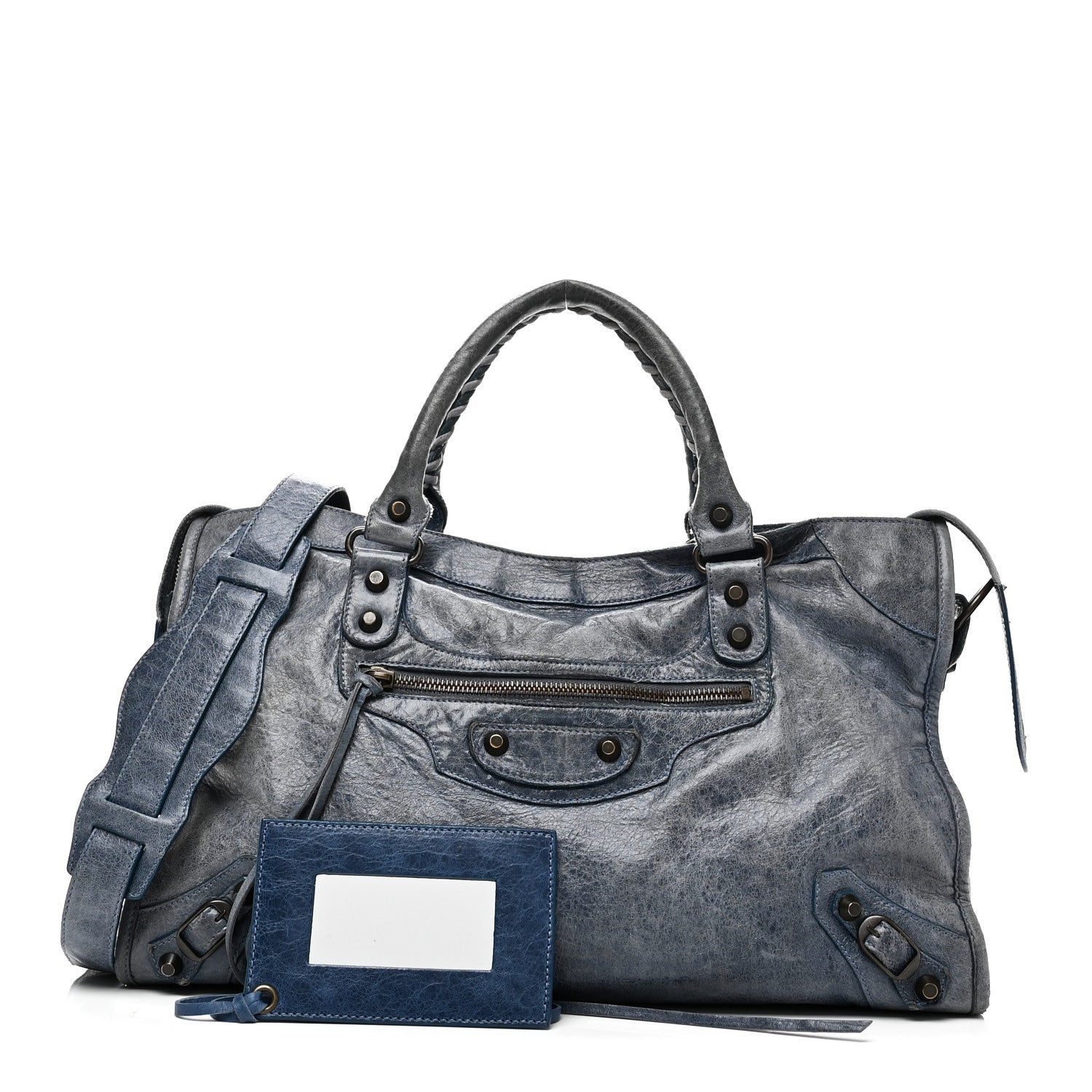 Balenciaga Agneau Classic Hardware City Bleu Glacier 3 of 13