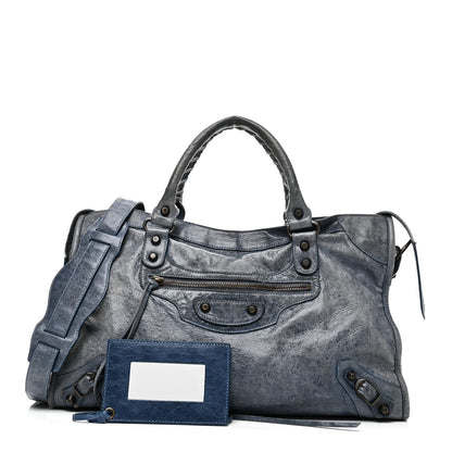 Balenciaga Agneau Classic Hardware City Bleu Glacier 3 of 13
