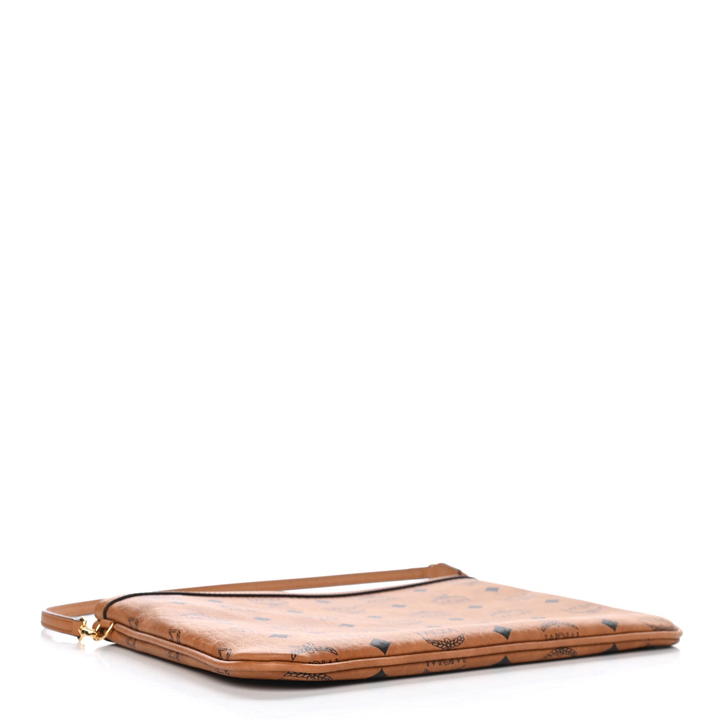 Visetos Medium Stark Wristlet Pouch Cognac