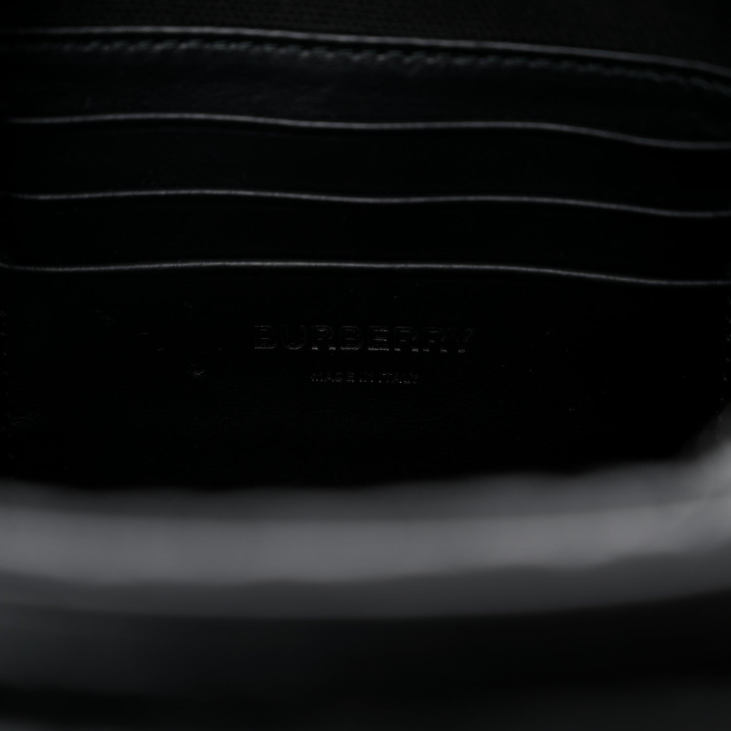 Burberry Calfskin Embossed Monogram Small Camera Bag Black 6 of 9