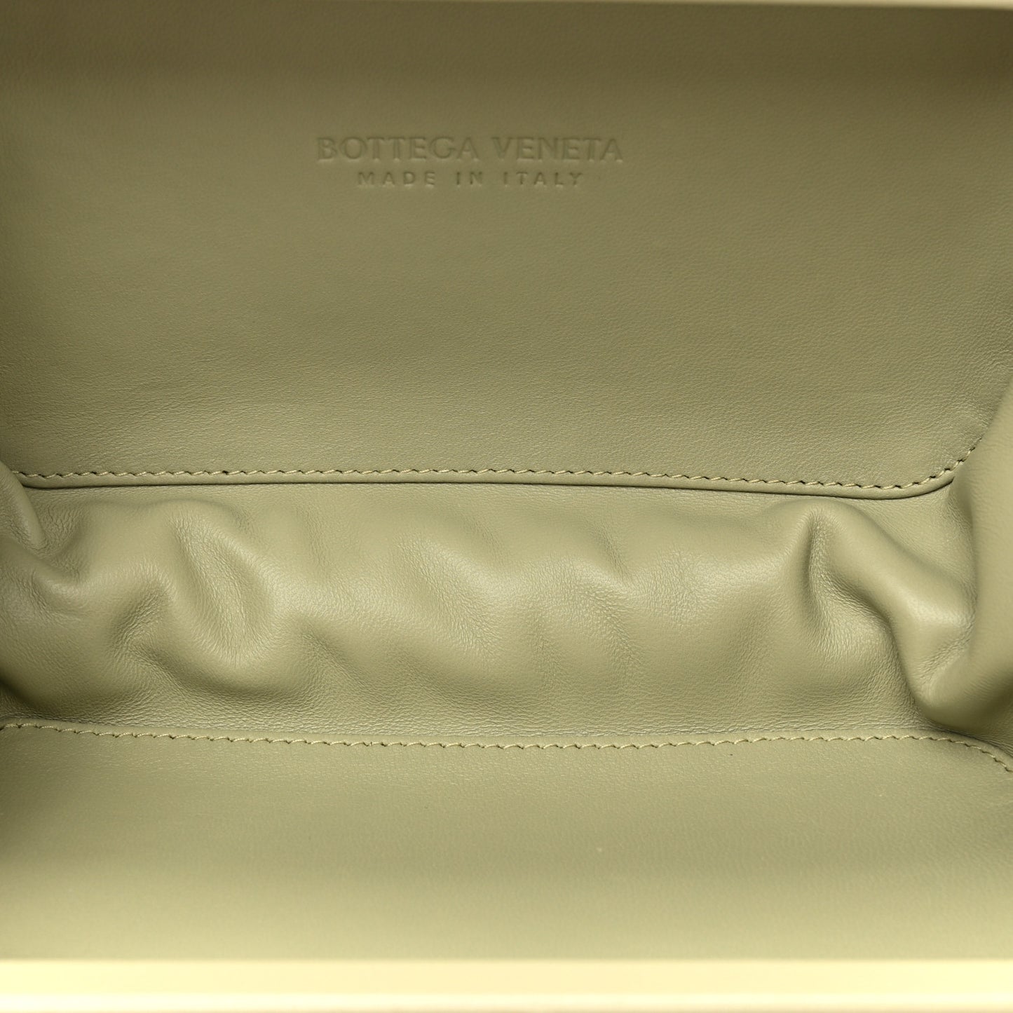 Nappa Intrecciato Minaudiere Knot Clutch Travertine