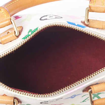 Louis Vuitton Monogram Multicolor Mini Sac HL Speedy White 6 of 7