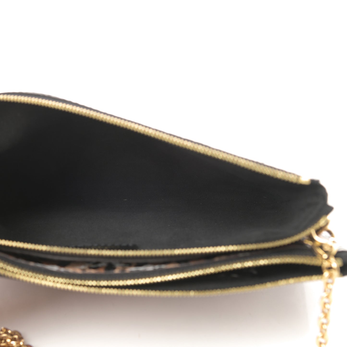 Monogram Giant Jungle Pochette Double Zip Black