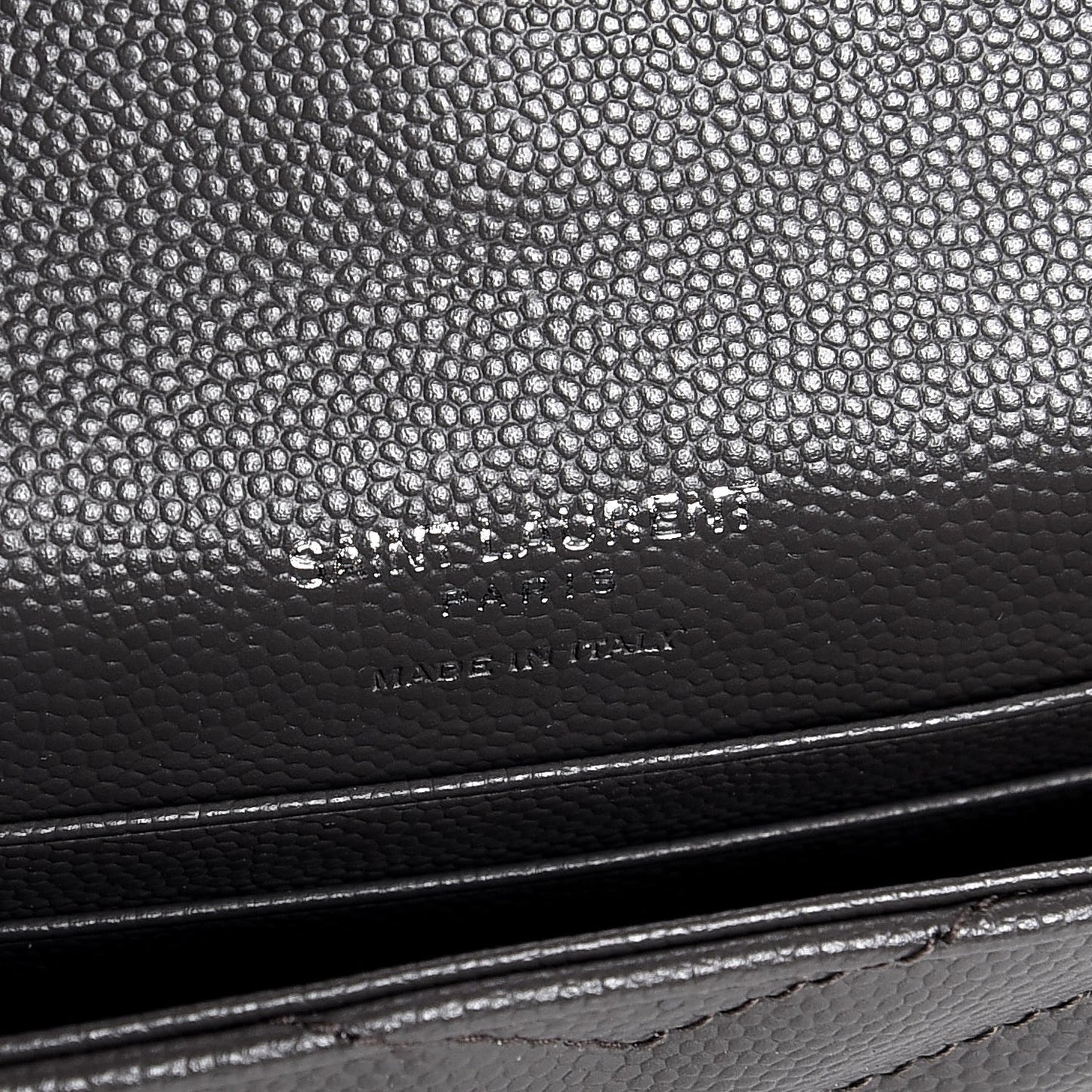 Grain De Poudre Matelasse Chevron Small Monogram Envelope Wallet Earth
