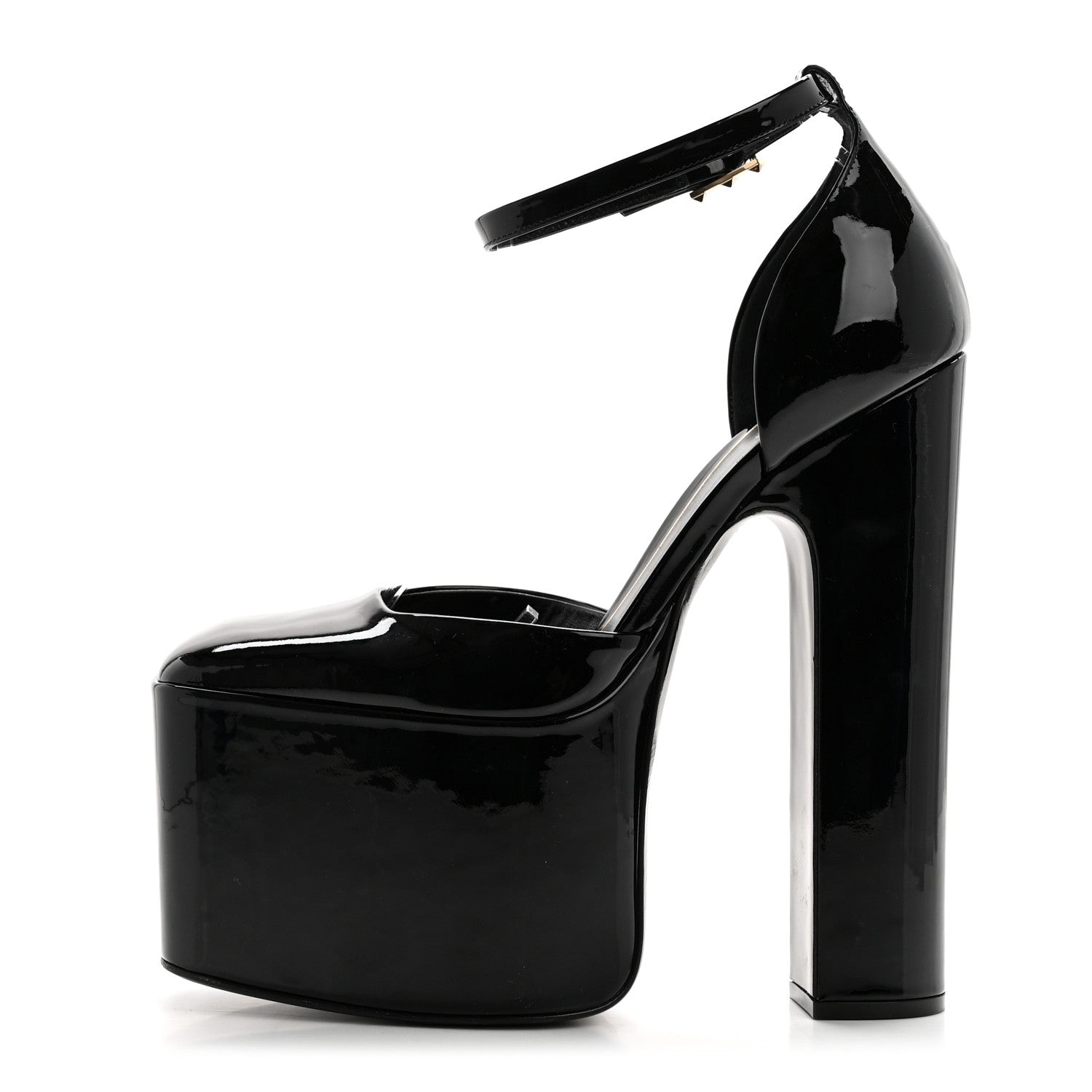 Valentino Garavani Patent DiscoBox 80/180mm Platform Pumps 40.5 Black 1 of 10