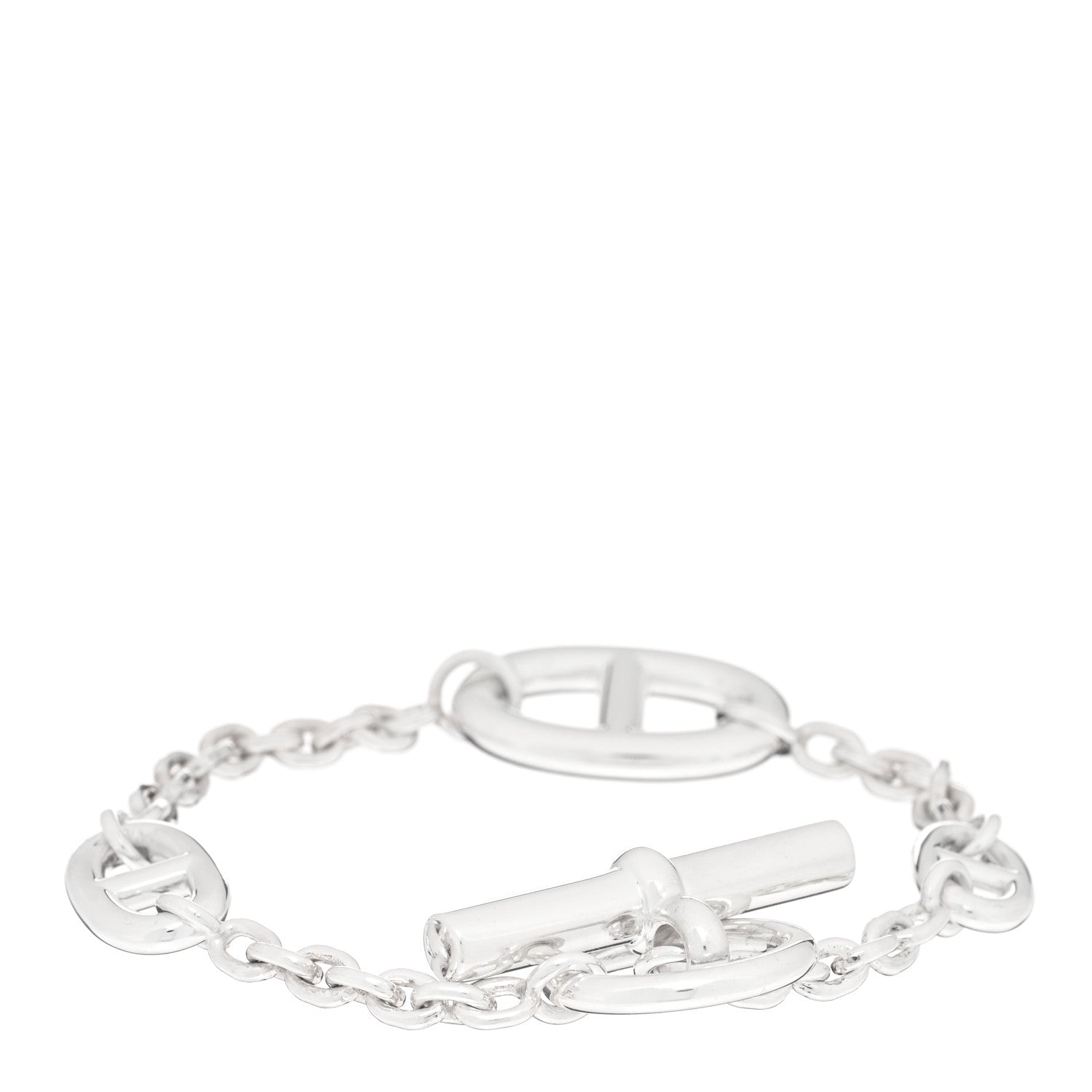 Hermes Sterling Silver Farandole Bracelet LG 2 of 4