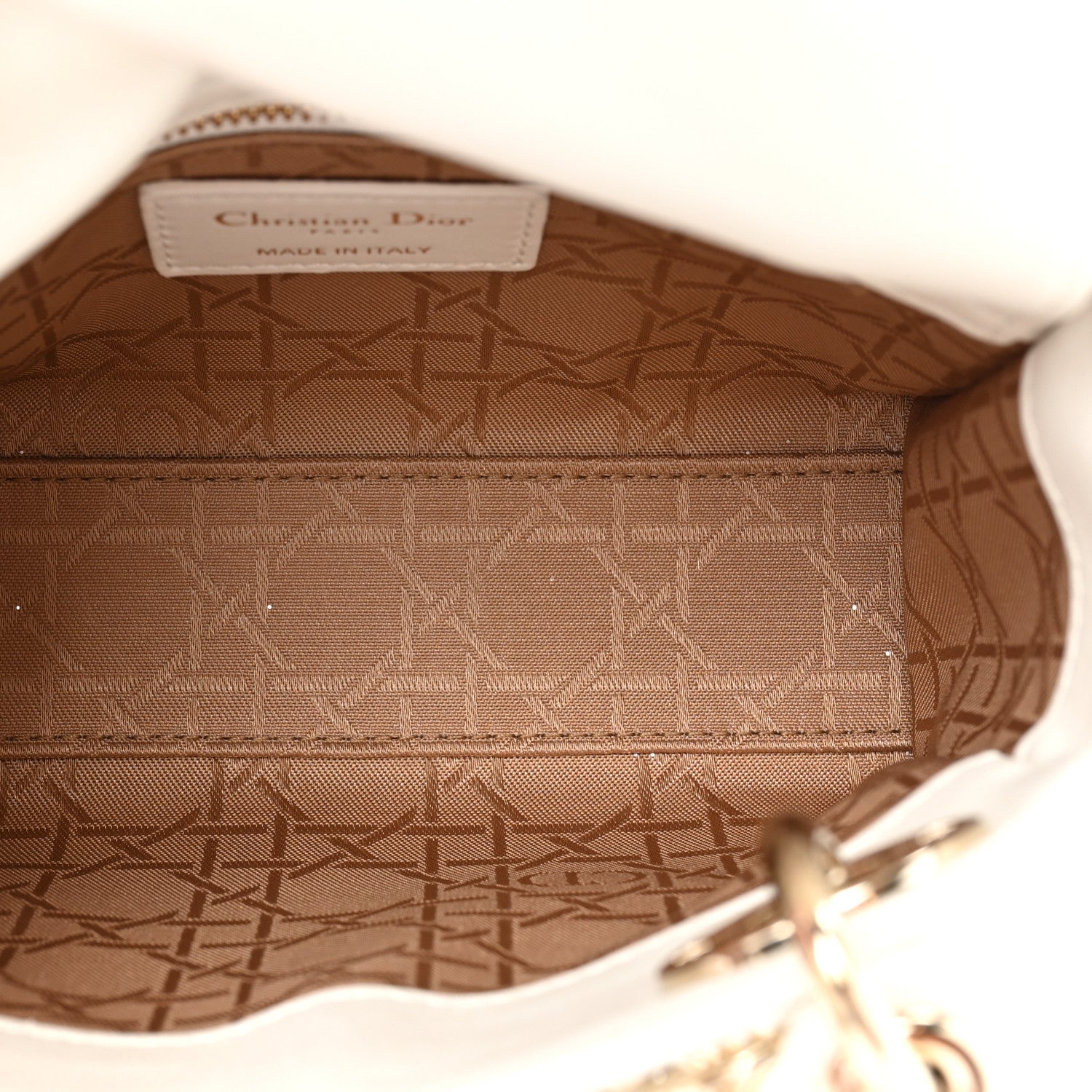 Christian Dior Lambskin Cannage Mini Lady Dior White 5 of 11