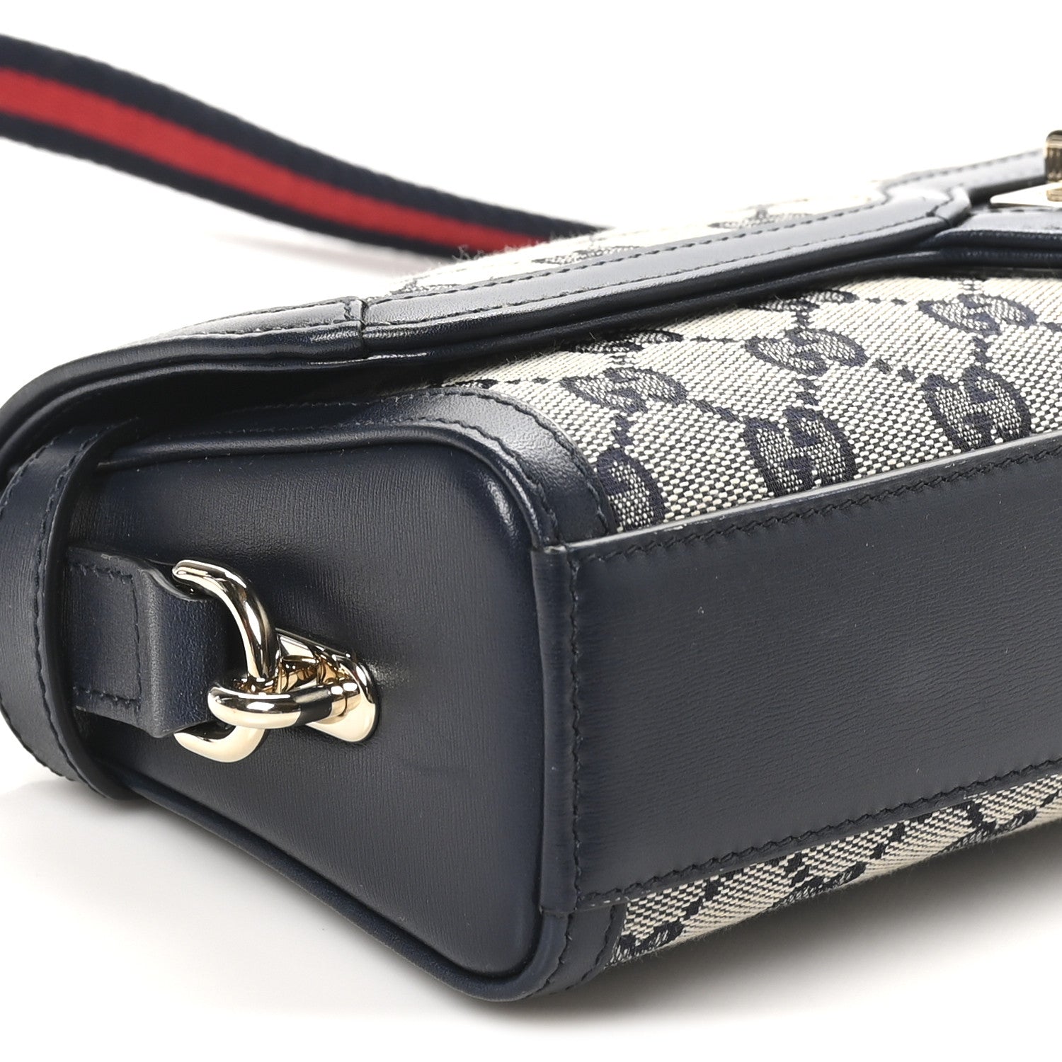 Gucci GG Monogram Small Luce Shoulder Bag Beige Blue 9 of 10