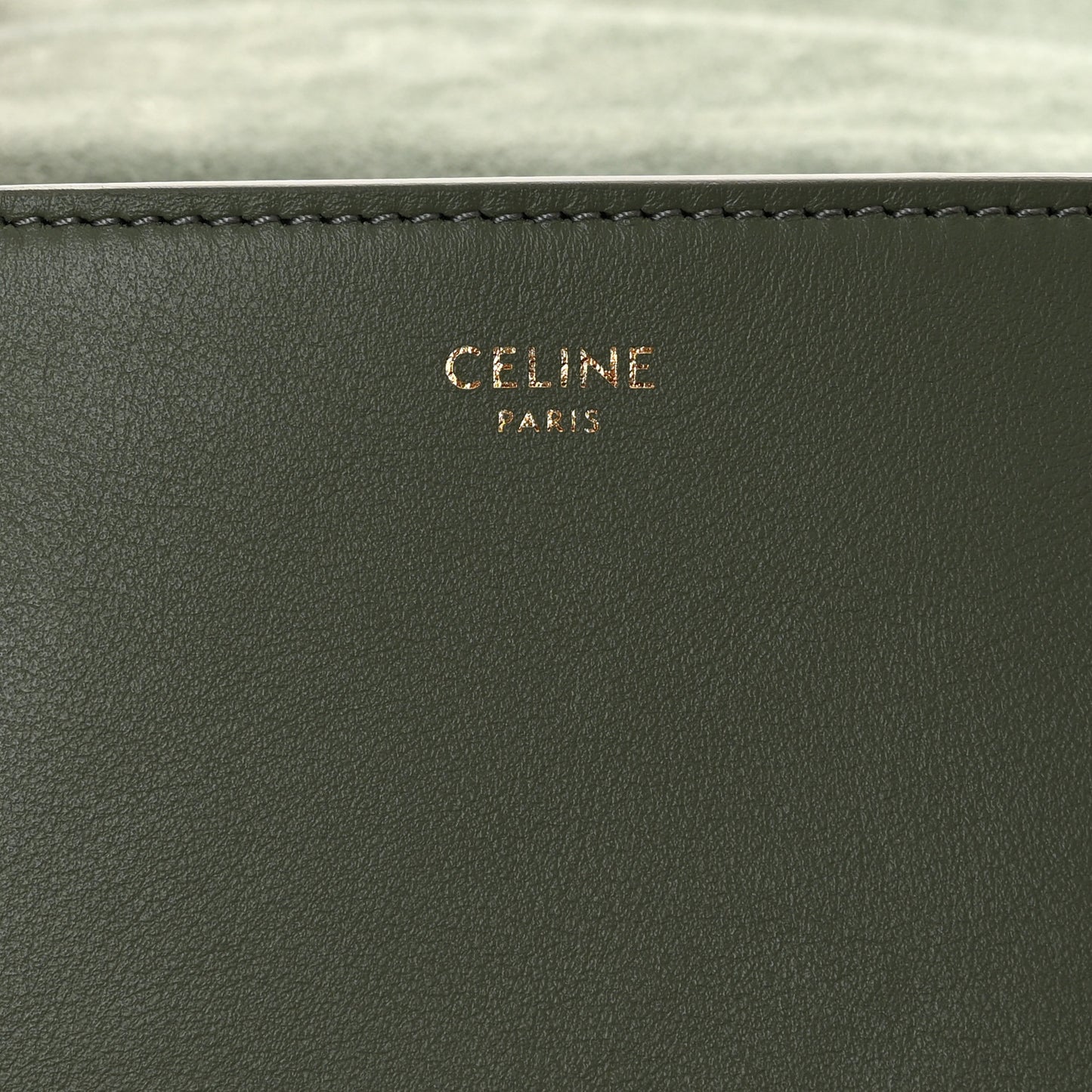 Smooth Calfskin Cuir Triomphe Folco Crossbody Bag Army Green