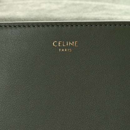 Celine Smooth Calfskin Cuir Triomphe Folco Crossbody Bag Army Green 6 of 12