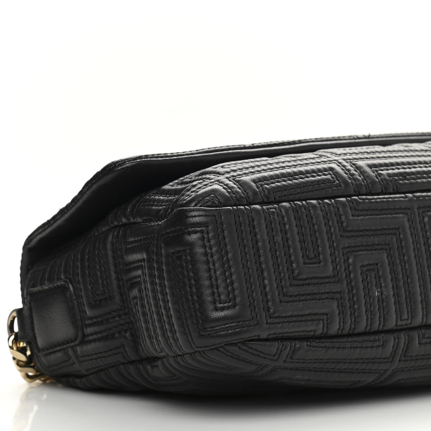 Versace Calfskin Icon Quilted Flap Black 9 of 12