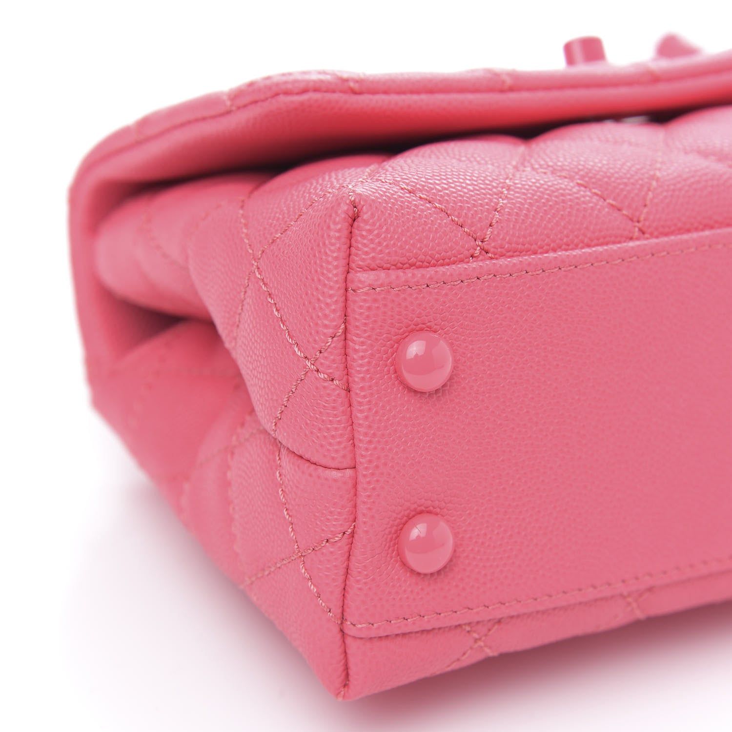 Chanel Caviar Quilted Incognito Extra Mini Coco Handle Flap Pink 9 of 11