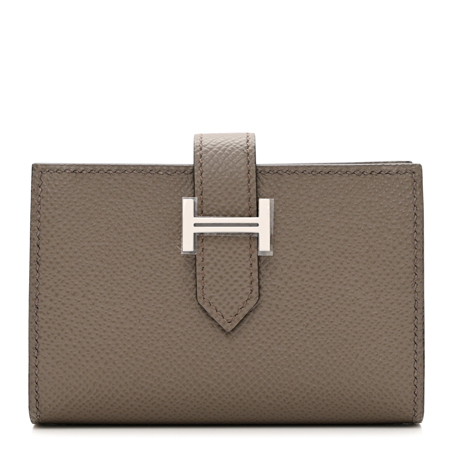 Hermes Epsom Bearn Card Holder Wallet Etain 1 of 6