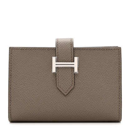 Hermes Epsom Bearn Card Holder Wallet Etain 1 of 6
