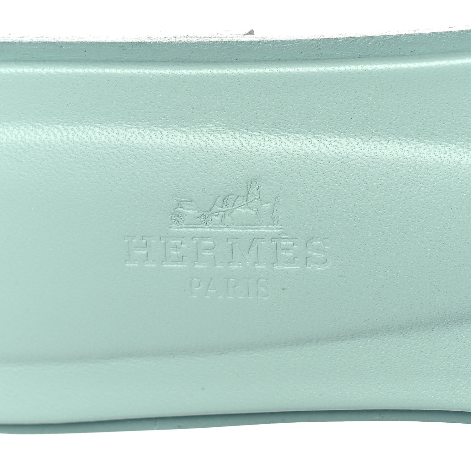 Hermes Epsom Oran Sandals 36.5 Vert Embrun 7 of 10