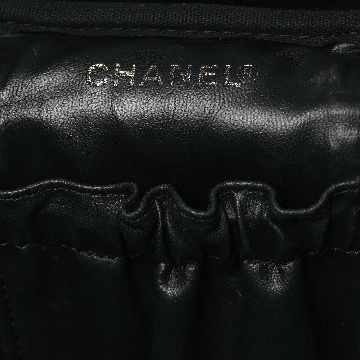 Chanel Caviar Vanity Cosmetic Case Black 6 of 12