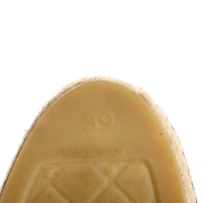 Chanel Lambskin CC Espadrilles 39 Dark Navy 6 of 10