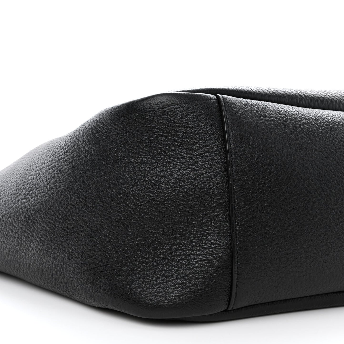 Grained Deerskin Bea Tote Black