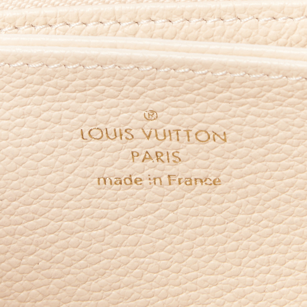 Louis Vuitton Empreinte Monogram Giant Zippy Wallet Creme Bois De Rose 8 of 9