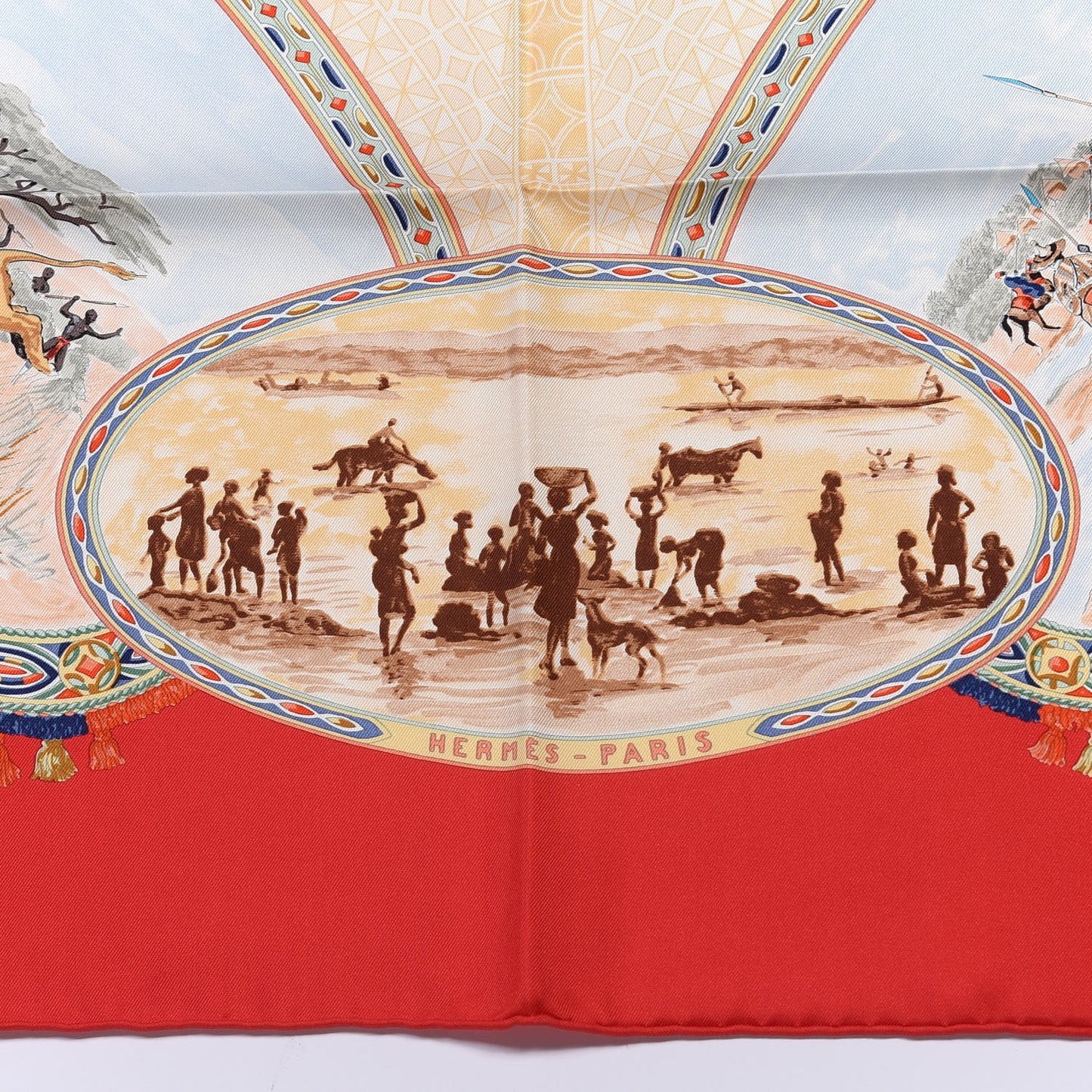Silk Les Cavaliers Peuls Scarf 90