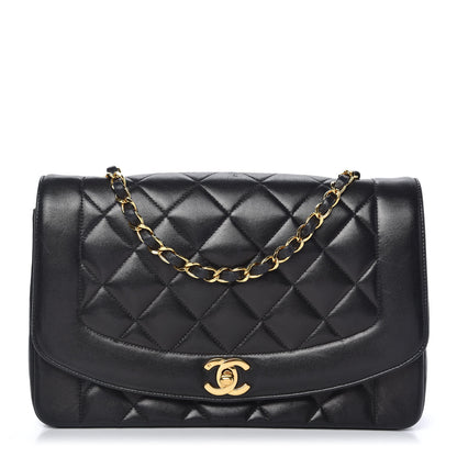 Chanel Lambskin Quilted Medium Single Flap Black 1 of 11