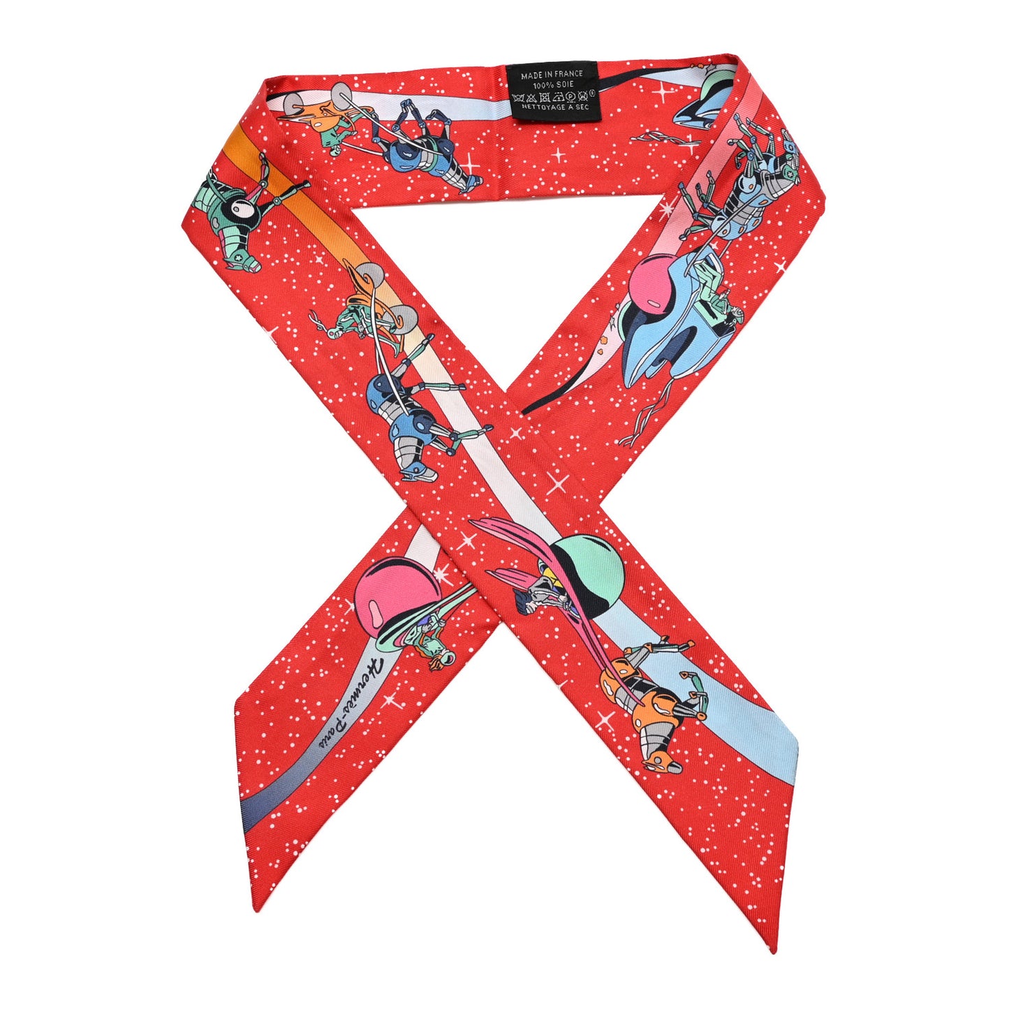 Silk Space Derby Twilly Rouge Vert Bleu