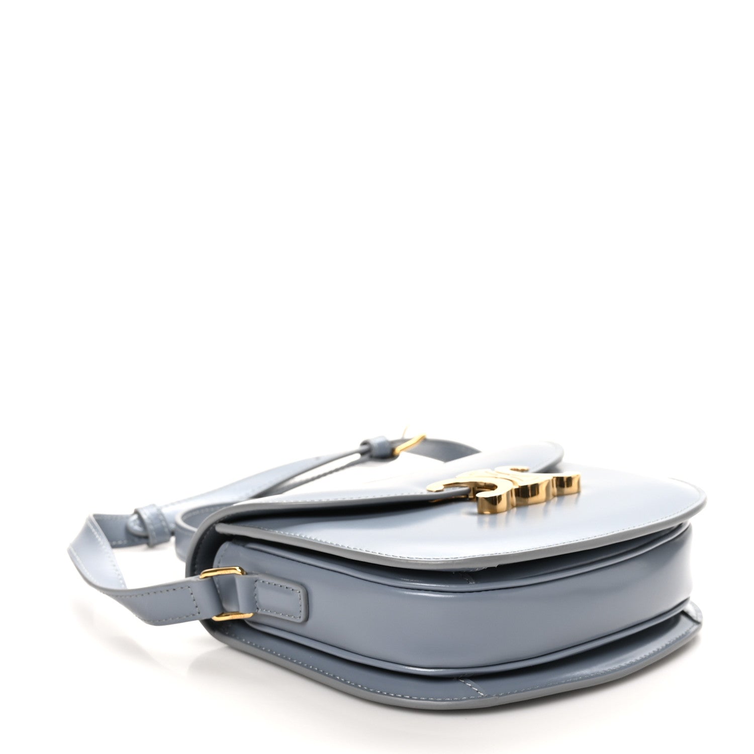 Celine Shiny Calfskin Teen Besace Blue Grey 4 of 9