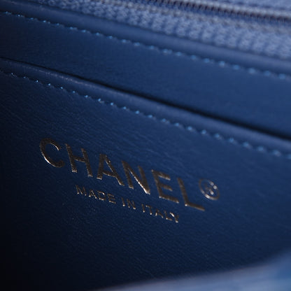 Chanel Calfskin Quilted Mini Square Flap Blue 7 of 8