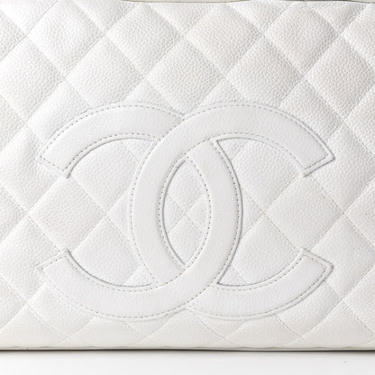 Chanel Caviar Quilted Large Bowler White 18 of 18