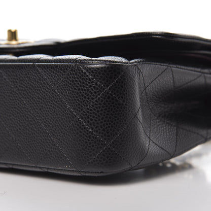 Chanel Caviar Quilted Medium Double Flap Black 9 of 11