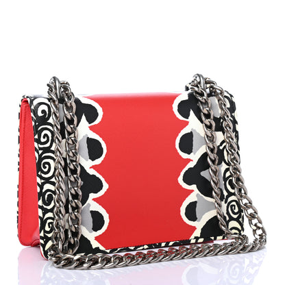 Prada Saffiano Soft Calfskin Chain Crossbody Bag Lacca Black 2 of 4