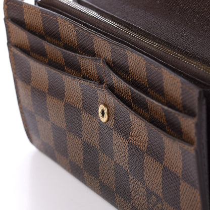 Louis Vuitton Damier Ebene Sarah Wallet 9 of 10