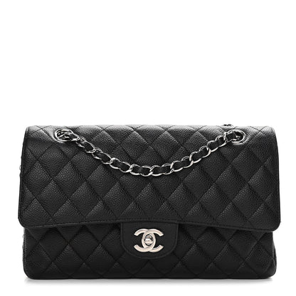 Chanel Caviar Quilted Medium Double Flap Black 1 of 12