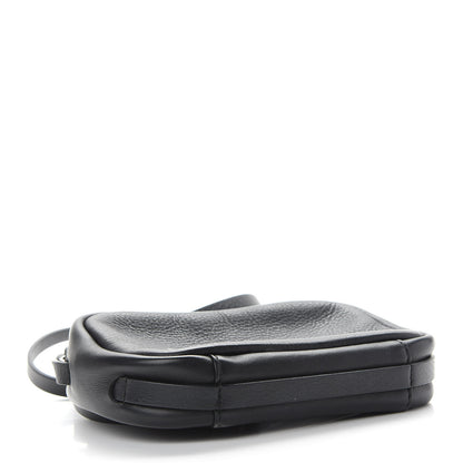 Balenciaga Calfskin Political Campaign Logo XS Camera Bag Black 4 of 8