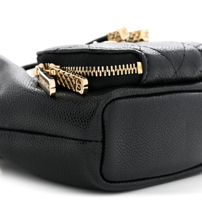 Chanel Caviar Quilted Mini CC Pocket Bucket Bag Black 9 of 11