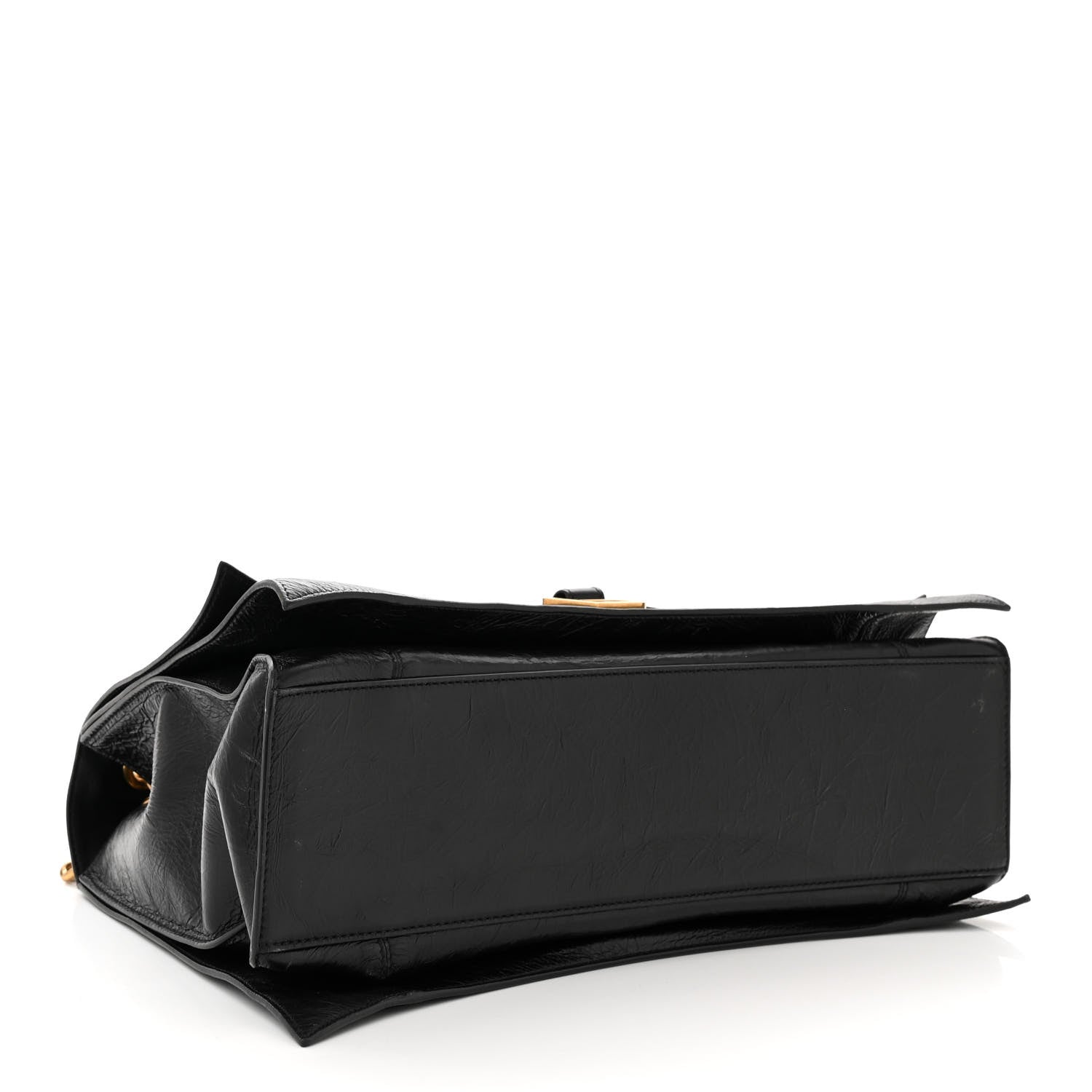 Balenciaga Crushed Calfskin Large Crush Chain Bag Black 4 of 10