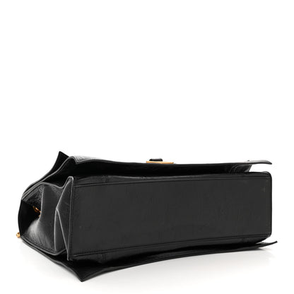 Balenciaga Crushed Calfskin Large Crush Chain Bag Black 4 of 10